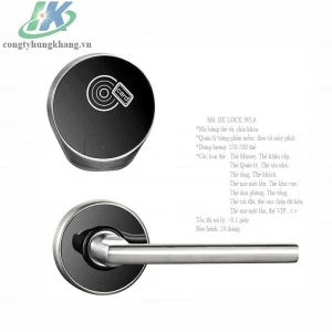 Khóa thẻ từ khách sạn chất liệu Inox HK LOCK 901A