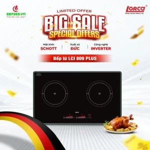 Bếp từ đôi Lorca LCI 809 Plus lắp âm