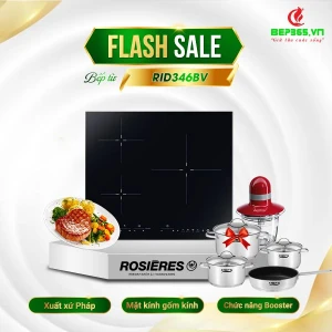 Bếp từ Rosieres 3 vùng nấu RID346BV lắp âm