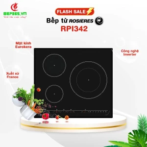 Bếp từ Rosieres 3 vùng nấu RPI342 lắp âm