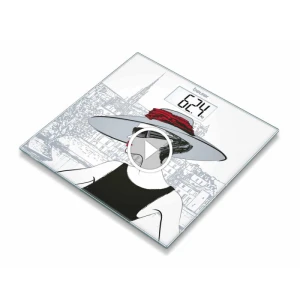 Cân điện tử mặt kính in hình cô gái Beurer GS209