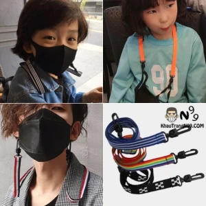 Dây đeo khẩu trang Hàn Quốc bảo vệ vành tai chống thất lạc có thể điều chỉnh - Khẩu trang n99