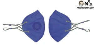 Khẩu trang airphin màu chàm indigo - Khẩu trang n99