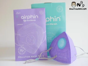 Khẩu trang airphin màu tím violet