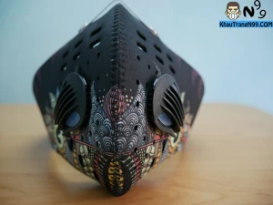 Khẩu trang đi phượt - Hoa trừu tượng - Khẩu trang n99