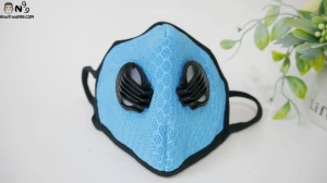 Khẩu trang kháng bụi có van thở - Xanh - Khẩu trang n99