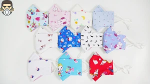 Khẩu trang vải Origami Nhật Bản cao cấp thân thiện môi trường - Trẻ em - Khẩu trang n99