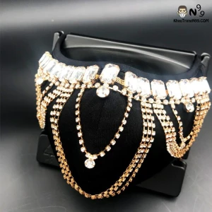 Khẩu trang có dây đính hạt - Khẩu trang n99