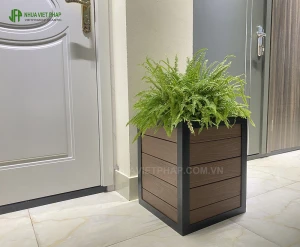 Bồn hoa gỗ nhựa composite BH05