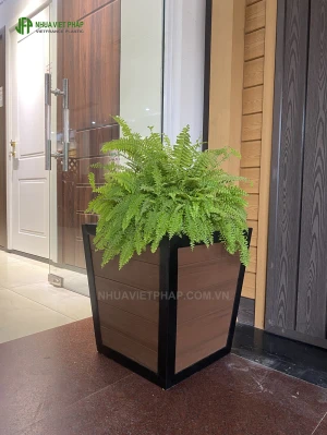 Bồn hoa gỗ nhựa composite BH07