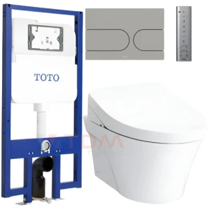 Bồn Cầu TOTO CW822REA TCF4911EZ/WH172AT TCA465 MB175M SS Nắp Điện Tử Treo Tường