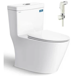 Bồn Cầu Viglacera V62 Nắp Êm V687 1 Khối Tặng VG826 + VG853