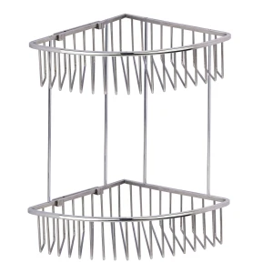 KỆ GÓC DÂY INOX HAI TẦNG BN520