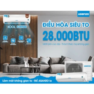 Điều hòa Asanzo 1 chiều S28N66 công suất 28000ptu
