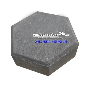 Gạch block lục giác LG160 màu ghi