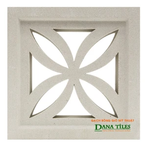 Gạch bông gió DanaTiles D04 màu trắng