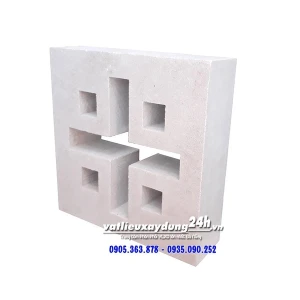 Gạch bông gió xi măng trắng 30x30 cm