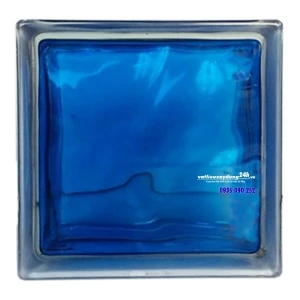 Gạch kính lấy sáng màu xanh dương