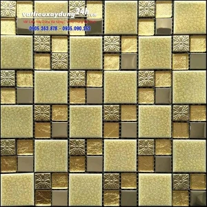 Gạch mosaic mạ vàng MV-205