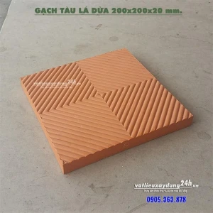 Gạch tàu lá dừa 20x20x2 cm