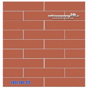 Gạch thẻ Hạ Long 6x24 màu đỏ đậm