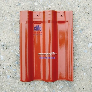 Ngói tráng men sứ CMC RF05 màu đỏ
