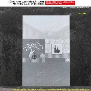 bộ gạch ốp tường viglacera màu ghi vân đá 40x80 CLGP4801-CLGP4802A-CLGP4802