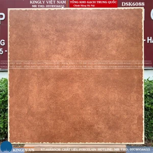 Gạch giả cổ lát nền da bò 60x60 Trung Quốc 6088