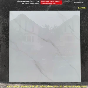 Gạch lát nền trắng vân PRIME 80X80 8030017 Loại 1