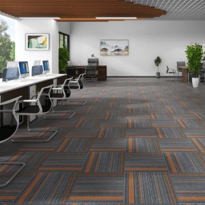 Thảm gạch KT 50cm x 50cm kẻ sọc TLO-KINGCOLOR HNO