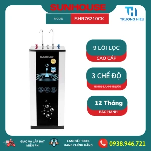 Máy lọc nước R.O nóng lạnh 10 lõi SUNHOUSE SHR76210CK