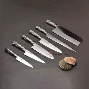 Bộ Dao TOJIRO 6 Món - cán inox - Nhập khẩu Nhật Bản