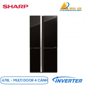 Tủ lạnh Sharp Inverter 678 Lít SJ-FX688VG-BK