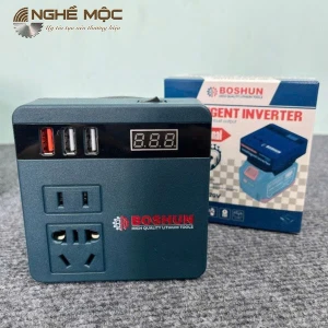 Bộ chuyển đổi pin 18 - 21V sang điện 220V Boshun
