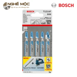 Lưỡi cưa lọng T 121 AF - Sắt (lẻ 1 lưỡi) Bosch 2608636699