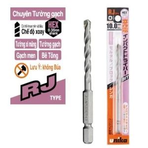 Mũi khoan bê tông UNIKA RJ10 135mm ( chân lục giác, không búa )