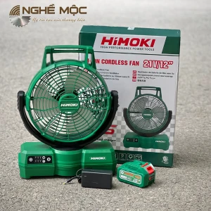 Quạt tích điện Himoki 21V mã HM-CF2112 có chân pin phổ thông