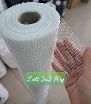 Lưới thủy tinh chống thấm 3 3 70g