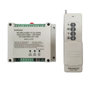 BỘ CÔNG TẮC ĐIỀU KHIỂN TỪ XA CHO TỜI HÀNG, CỬA CỔNG KAWASAN RFC08-RM4K