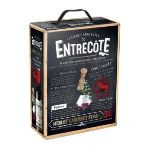 Vang Entrecote Merlot Cabernet Sauvignon 3l