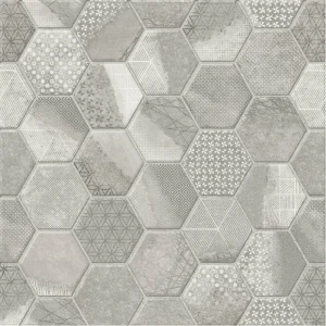 GẠCH CHÂU Á ỐP LÁT ESAGONO GREY 40×40 CM - maotrung.com