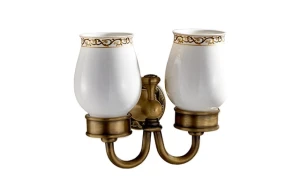 GIÁ ĐỂ CỐC ĐÔI BẰNG ĐỒNG KANLY - GCH08 - maotrung.com