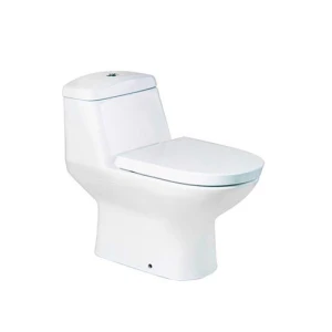 [Hàng trưng bày] Bồn cầu 1 khối COTTO, nắp đóng êm - C1113 - maotrung.com