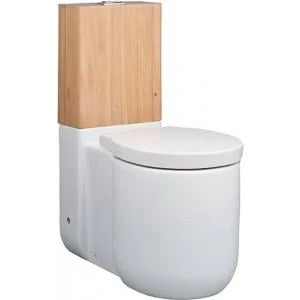 [Hàng trưng bày] Bồn cầu 2 khối, két nước gỗ - COTTO C17277 - maotrung.com