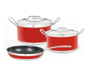 Bộ nồi chảo màu đỏ Hafele 531.08.042