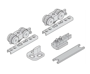 Bộ Phụ Kiện Cửa Trượt 250Kg Silent 250/B Hafele 489.40.028