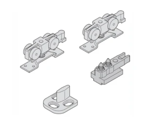 Bộ Phụ Kiện Cửa Trượt 60Kg Silent 60Kg Hafele 489.40.020