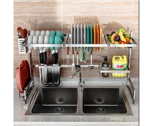 Kệ chén dĩa Euromax đa năng Inox304 mờ cao cấp 850mm ĐN85