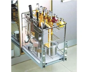 Kệ gia vị, dao thớt Euromax inox mờ 304 cao cấp K350