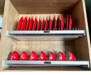 Khung úp chén dĩa cố định Euromax inox mờ 304 M700